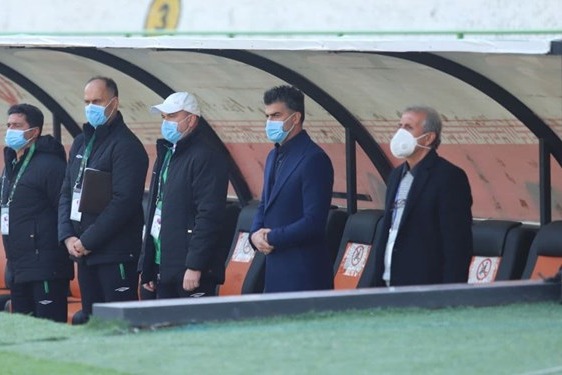  حضور سعید آذری در تمرین ذوب‌آهن و دیدار با رضایی