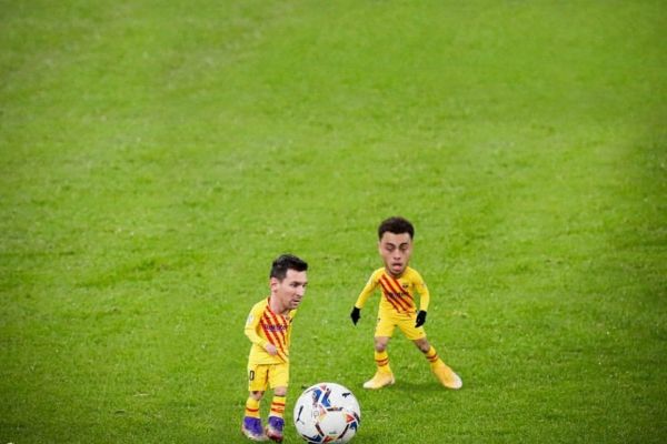  شوخی اینستاگرامی مدافع بارسلونا با کوتوله کردن مسی