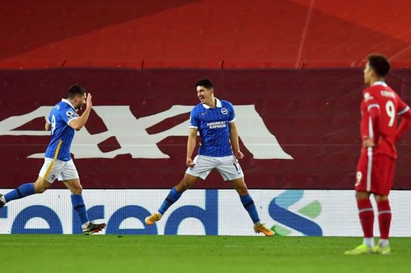  لیورپول 0-1 برایتون؛ مردان کلوپ باید قید رقابت با منچسترسیتی را بزنند