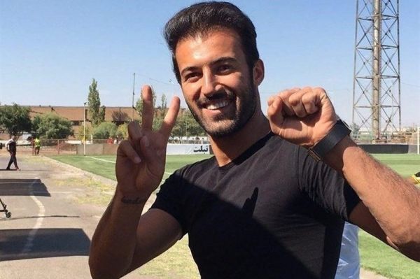  فردین عابدینی در تمرینات گل گهر