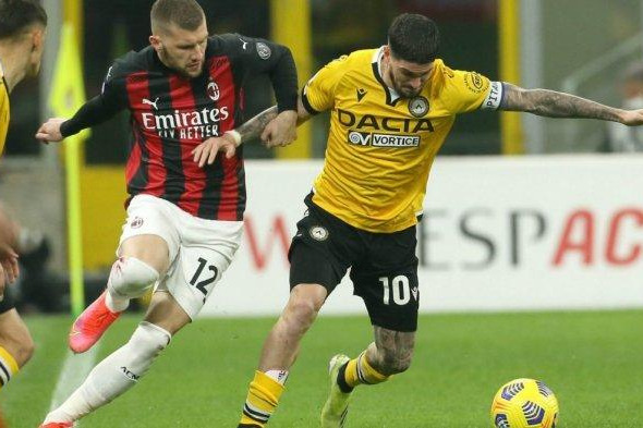  میلان 1-1 اودینزه؛ فرار روسونری‌ها از شکست با گل ثانیه آخر