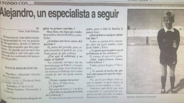  عکس؛ علاقه داور جنجالی دربی مادرید به بارسلونا لو رفت