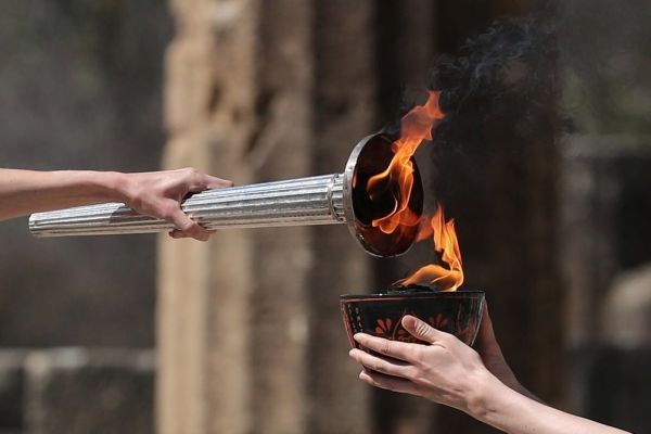  مشعل المپیک توکیو روشن شد