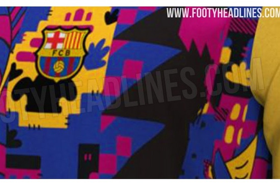 طرح احتمالی پیراهن سوم بارسلونا برای فصل ۲۲-۲۰۲۱؛ عجیب و غریب