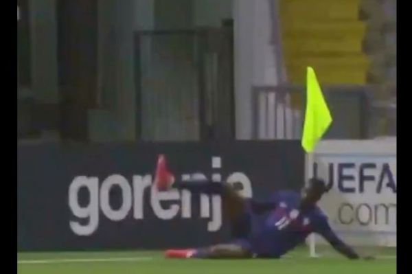 عکس؛ سر خوردن بامزه دمبله و خراب کردن کرنر