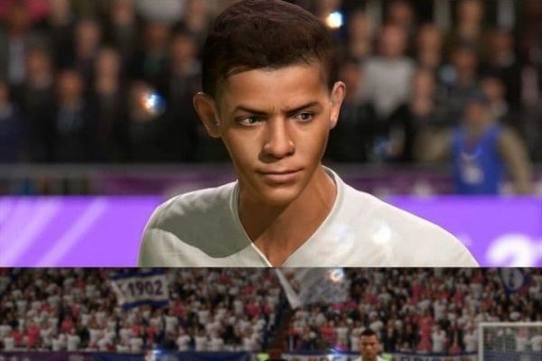 عکس؛ پسر رونالدو با شماره 7 رئال مادرید در بازی فیفا