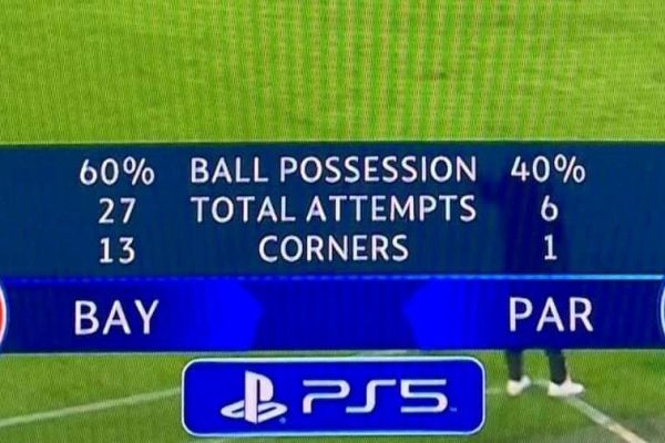 عکسی عجیب از آمار بایرن مونیخ مقابل پاریسن ژرمن؛ چطور باخت