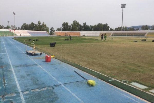  آغاز عملیات بازسازی ورزشگاه المپیک کیش، محل اردوی تیم ملی ایران + عکس