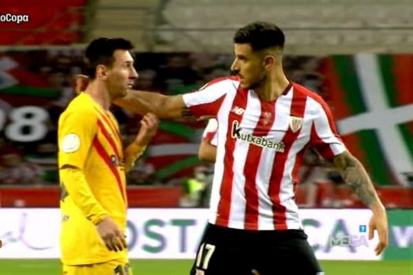  عکس؛ مسی در فینال جام حذفی سیلی خورد