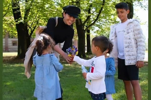  عکس؛ هدیه بچه‌های رونالدو به نامزد رونالدو برای روز مادر