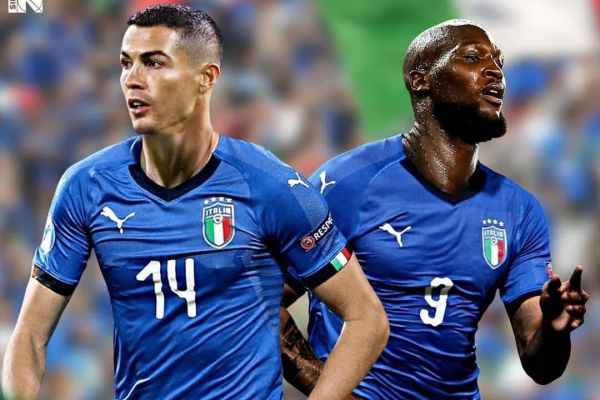 اگر رونالدو و لوکاکو در تیم ملی ایتالیا بودند، چه شکلی میشدند عکس