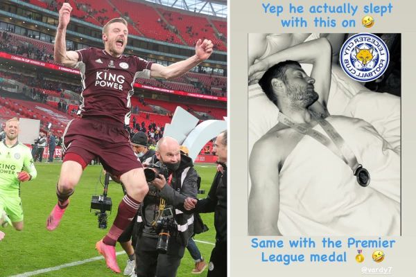  شادی جالب واردی بابت فتح جام حذفی؛ با مدال قهرمانی خوابید