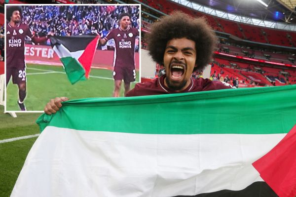 دو بازیکن لستر که پرچم فلسطین به دست گرفته بودند، جریمه نمیشوند