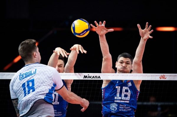 لیگ ملتهای والیبال صربستان و روسیه، حریفان خود را شکست دادند