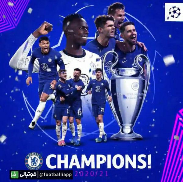  پوستر UEFA به بهانه قهرمانی چلسی در لیگ قهرمانان اروپا