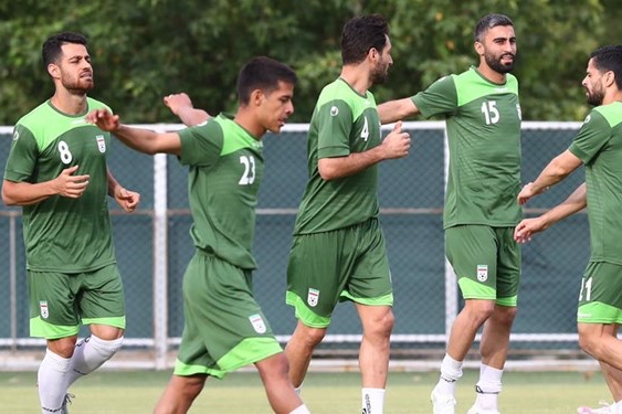  آخرین تمرین تیم ملی در جزیره کیش برگزار شد