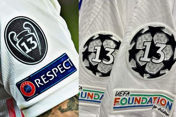  تغییر آرم لیگ قهرمانان اروپا روی آستین پیراهن رئال مادرید