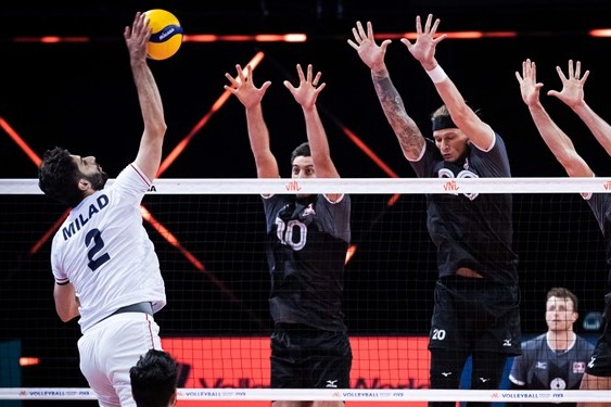 لیگ ملتهای والیبال شاخ گوزنها شکست