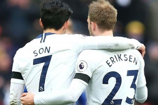  هیونگ‌مین سون به سبک لوکاکو گلش را به اریکسن تقدیم کرد + عکس