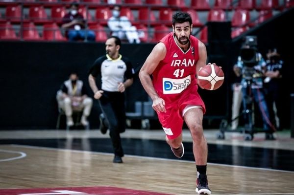 بسکتبال انتخابی کاپ آسیا کاظمی موثرترین بازیکن ایران شد + آمار