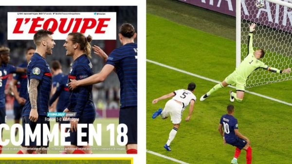 تیتر جنجالی در فرانسه در مورد غلبه بر آلمان؛ به یاد جنگ جهانی