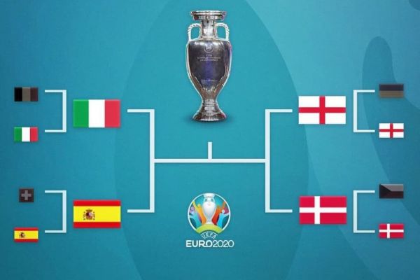  نمودار مرحله نیمه نهایی یورو 2020؛ سه غول و یک شگفتی‌ساز