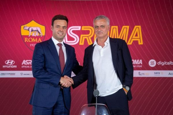 ژوزه مورینیو به طور رسمی در آ اس رم معارفه شد عکس