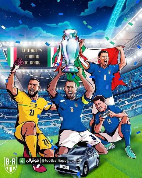 طرح جالب بلیچر ریپورت برای قهرمانی ایتالیا در یورو 2020