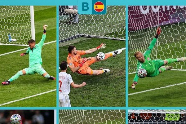 عکس؛ دیدنیترین سیوهای یورو 2020 در یک قاب