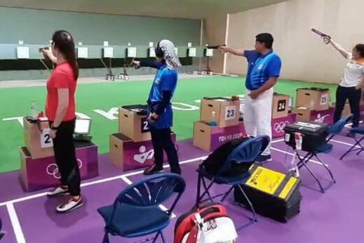  اولین تمرین تیراندازان ایرانی در توکیو