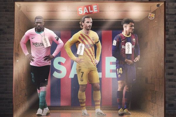 طرح سه بازیکنی که با 50 درصد تخفیف در ویترین فروش بارسلونا هستند