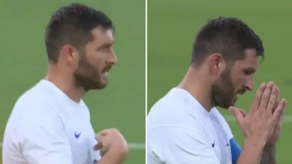  عکس؛ عذرخواهی مهاجم تیم المپیک فرانسه به خاطر گلزنی به حریف