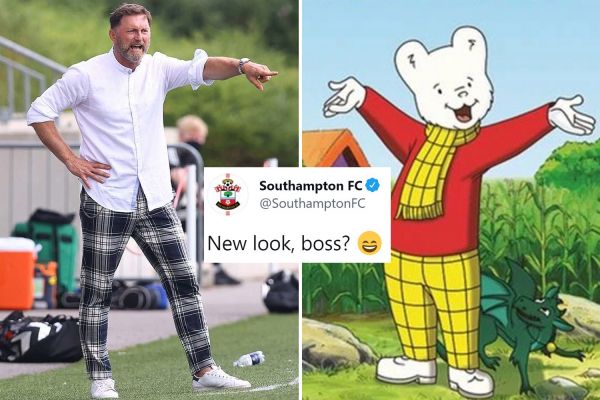  شلوار سرمربی ساوتهمپتون سوژه شد؛ شبیه خرس کارتونی