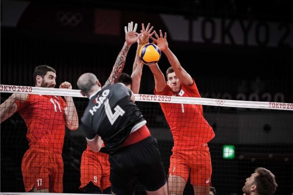  المپیک ۲۰۲۰ توکیو  صعود تیم ملی والیبال روسیه به نیمه نهایی