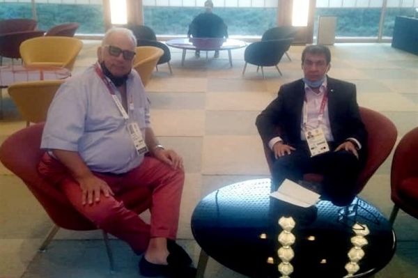 المپیک ۲۰۲۰ توکیو جلسه عضو ایرانی اتحادیه جهانی کشتی با لالوویچ در مورد یزدانی