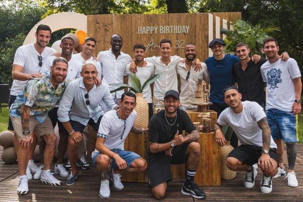 عکس؛ تولد 32 سالگی هافبک پاریسن ژرمن با حضور کهکشانیها