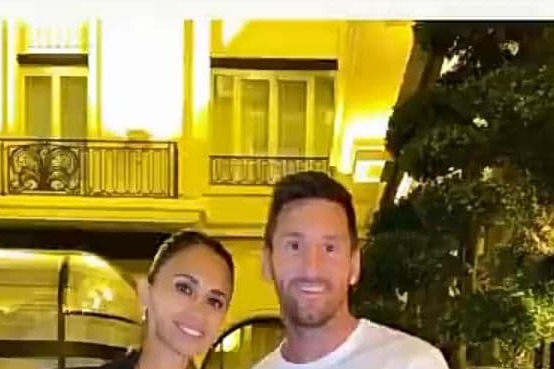 عکس؛ گشت و گذار مسی و همسرش در خیابانهای پاریس