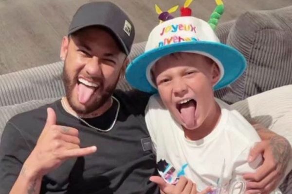  نیمار و تبریک تولد 10 سالگی پسرش با عکسی عجیب و غریب