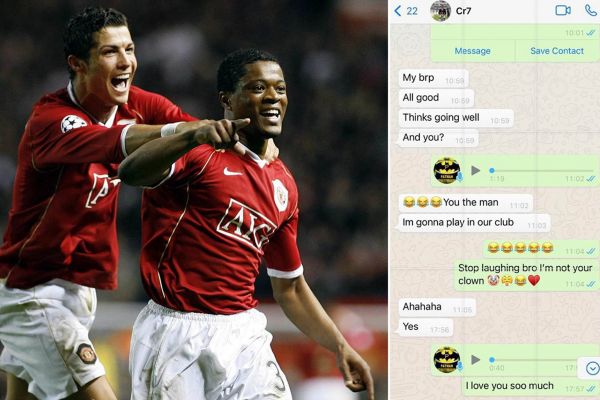  رونمایی از گفتگوی بامزه اورا و رونالدو در واتس‌اپ  من دلقک تو نیستم