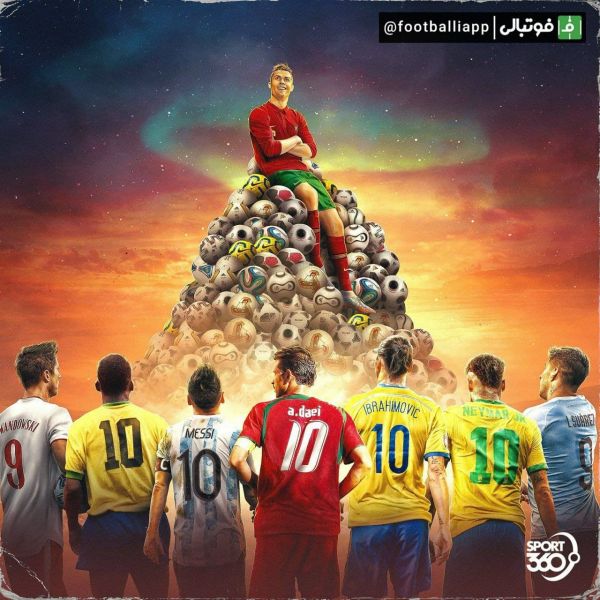  طرح  کریستیانو رونالدو بر بام گلزنی فوتبال ملی در جهان