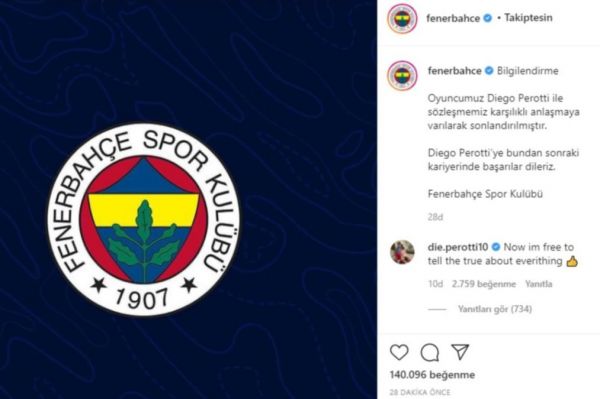  درگیری اینستاگرامی عجیب بازیکن آرژانتینی با فنرباغچه