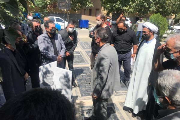 خاکسپاری زنده یاد انصاریفرد در قطعه نام آوران+ تصویر