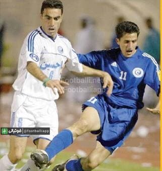  نوستالژی  اسفند ۱۳۸۱ مرحله گروهی لیگ قهرمانان آسیا؛ الهلال عربستان ۳ استقلال ۲ گلها  یدالله اکبری و علی سامره  جدال محمود فکری و نواف التمیاط بر سر تصاحب توپ