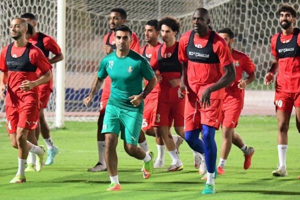 شیخ دیاباته در تمرین الغرافه قطر عکس