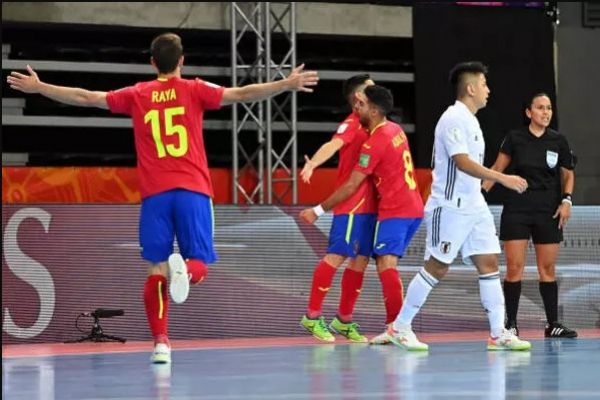  جام جهانی فوتسال - لیتوانی؛ پیروزی تیم ملی فوتسال اسپانیا برابر ژاپن