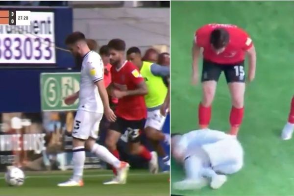  وایرال شدن خطای شیطنت آمیز بازیکن سابق آرسنال در فوتبال انگلیس