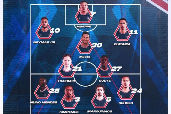  ترکیب پاریسن ژرمن و لیون؛ پست جدید مسی و مربع مخوف خط حمله پی‌اس‌جی