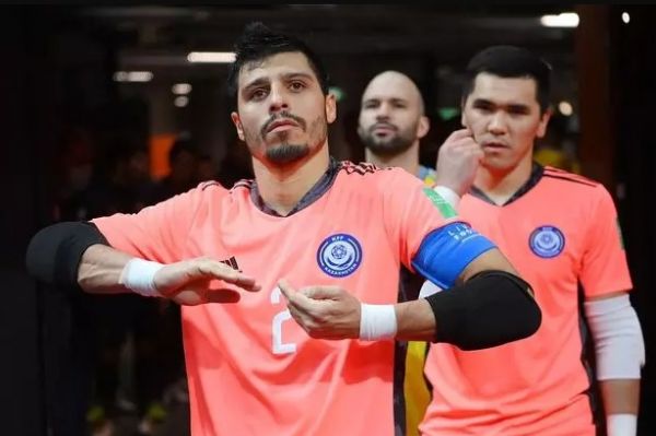 جام جهانی فوتسال - لیتوانی؛ پوستر فدراسیون فوتبال قزاقستان برای بازی با تیم ملی فوتسال ایران عکس