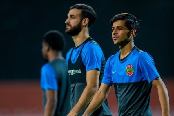 لیگ فوتبال امارات قایدی و نوراللهی در ترکیب شباب الاهلی مقابل الوصل عکس