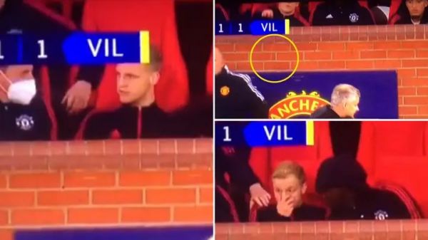  عکس؛ اعتراض هافبک منچستریونایتد با پرتاب آدامس به سمت مربی تیمش